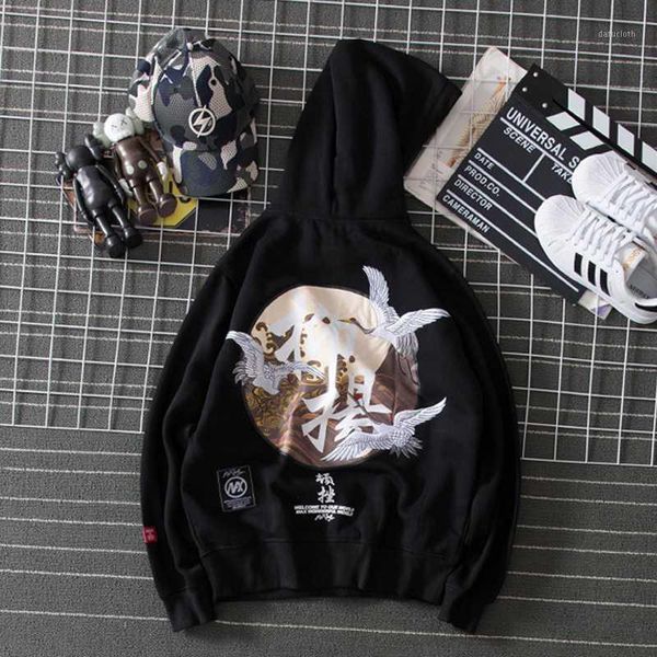 

men embroidery hoodie pullover men women fleece hoodies fashion winter hip hop male hooded sweatshirt streetwear push size1, Black