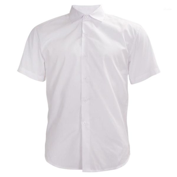 

men's dress shirts fashion men shirt short sleeve summer white m1, White;black