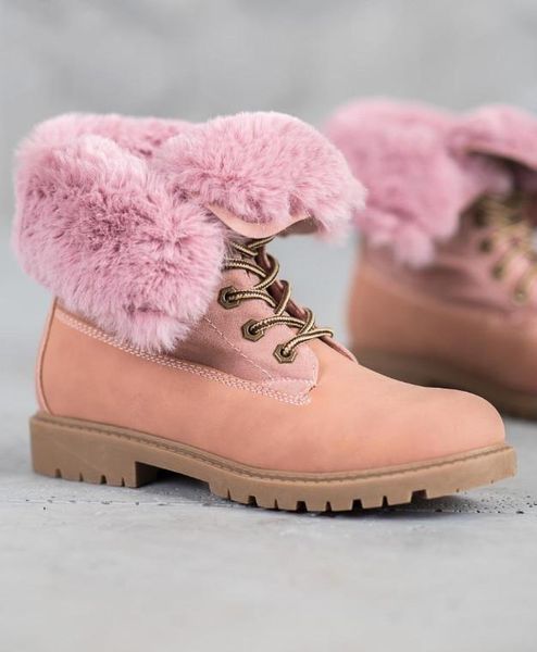 

2020 new winter snow boots women lace up thick fur warm winter boots female shoes fashion ankle botas mujer, Black