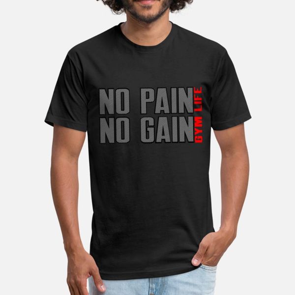 

нет боли не получить t shirt классический дизайн крупногабаритные tracksuit фуфайки hoodie