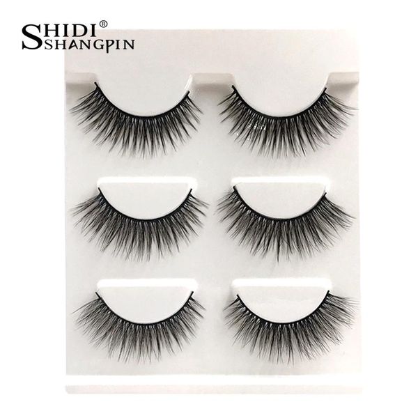 

new 3 pairs false eyelashes natural long lashes 3d mink lashes handmade eye lashes extensions makeups maquillaje for beauty #x11 wmtyvf