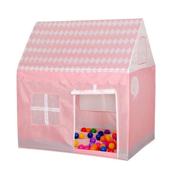 

pink tent gifts toys for kids play tent toy portable foldable ball pool pit indoor outdoor simulation house children girl wmtmov xhlove