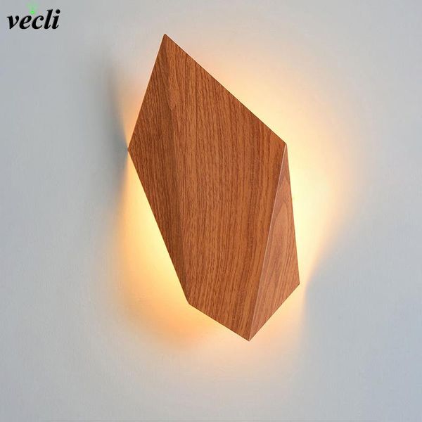 

creativ nordic wall light led wood stone imitation design interior decor wall sconce l corridor tv background lamp