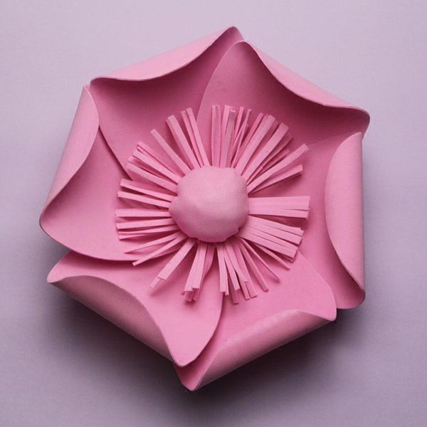 

10-50 cm giant foam paper flowers for wedding backdrops decorations kid's room deco showcase windows display stage 1 piece