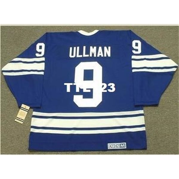 

121s #9 norm ullman toronto maple leafs 1968 .1969 ccm vintage awayt hockey jersey or custom any name or number retro jersey, Black