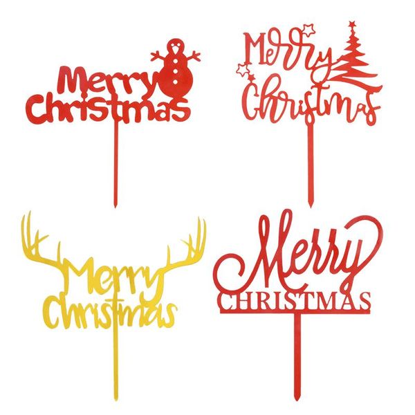 

merry christmas cake er acrylic cupcake er dessert cake decoration tool xmas festival birthday party baby shower decor