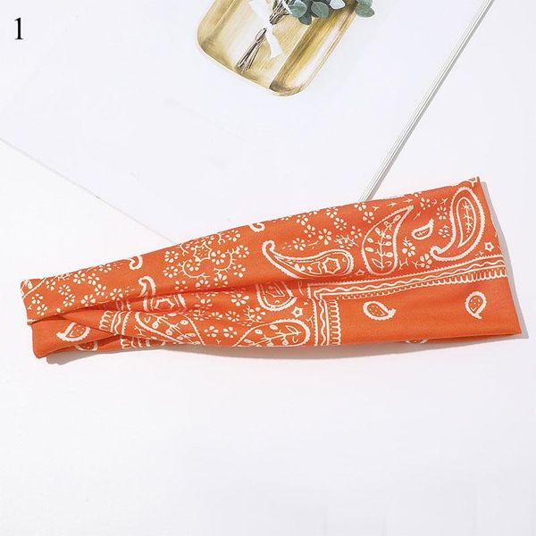 

summer orchid cashew flower twist women headband elastic hairband sport yoga turban wide headwrap bandage sweat hair accessories q jllhkm