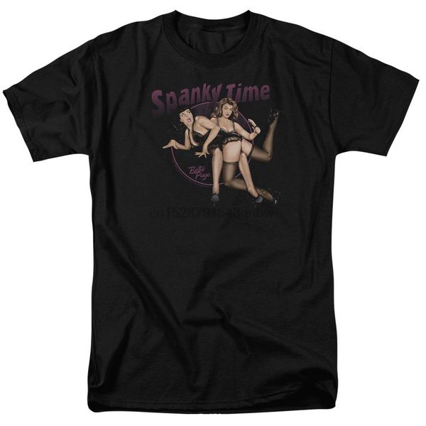 

bettie page pin up model spanked with hairbrush spanky time tee shirt s-3xl sport hooded sweatshirt hoodie
