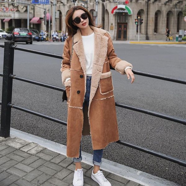 

winter new female clothing women leather jacket casual fashion jackets womens faux fur lady artificial fur coat overcoat1, Black