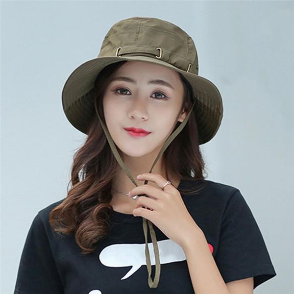 

upf 50+ sun hat bucket summer women fishing boonie hat sun uv protection long large wide brim bob hiking outdoor, Blue;gray