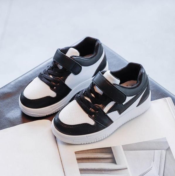 

осень дети повседневная обувь для девочек кроссовки мальчиков спортивная обувь new soft bottom детские малыш плоский кроссовки детские кросс, Black
