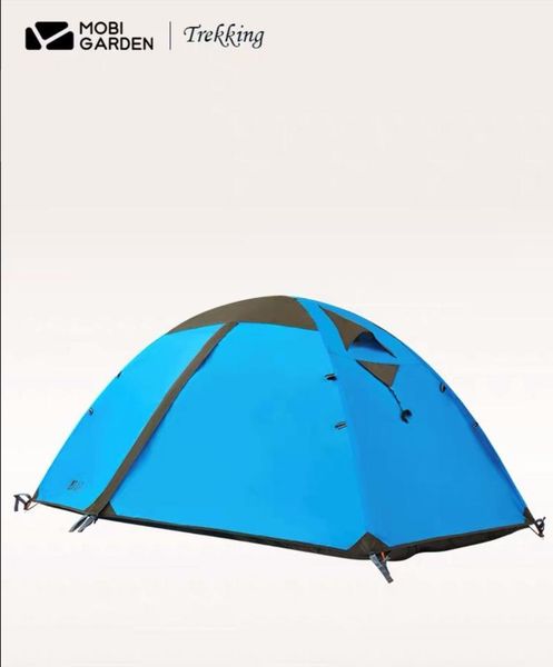 

tents and shelters mobi garden cold mountain 1/2/3/4 outdoor tent 1-4 person double layer waterproof camping hiking mountaineering big famil