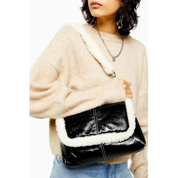 

female lamb velvet shoulder bag black small flap bags for women 2020 chain handbag womens messenger crossbody bags handtas