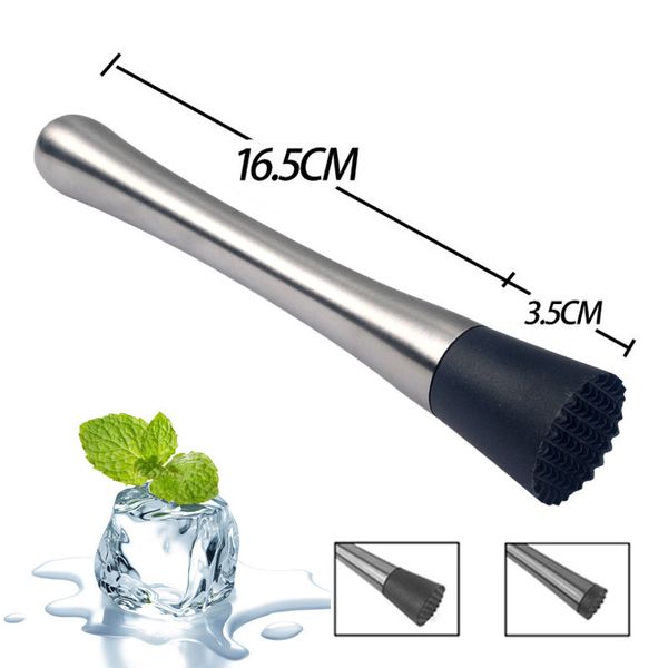 

dhl cocktail muddlers driking mixer stainless steel barware fruit muddler swizzle sticks ice crush bar tools