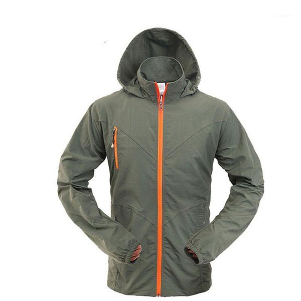 

hiking jackets spring autumn men women breathable quick dry hooded sportswear outdoor camping climbing fishing coats1, Blue;black