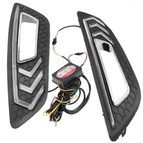 

2pcs 12v led car drl for focus 3 3 2020~2020 turn signal and dimming style relay daytime running light fog lamp1