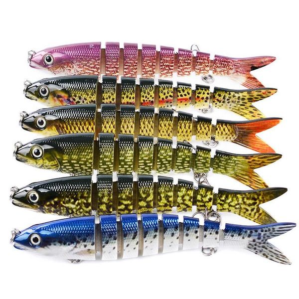 

1pcs 13cm 19g sinking wobblers fishing lures jointed crankbait swimbait 8 segment hard artificial bait for fishing tac jllodg
