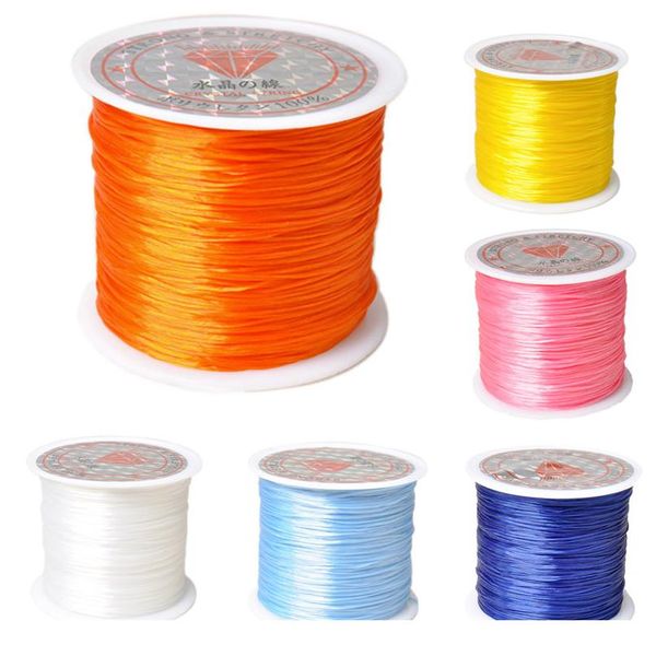 

40m/roll black white stretch elastic cord elastic thread for beading cord string thread diy bracelets necklace jewelr wmttsj, White;red