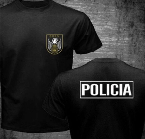 

man jersey policia upr bronce uip spain police special force fashion round neck casual double sided sport hooded sweatshirt hoodie t shirt