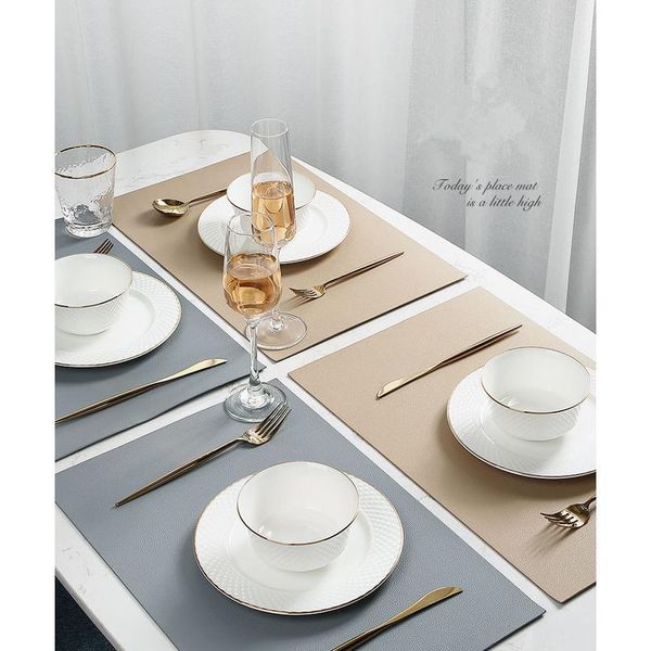 

leather placemats washable table pad mat tablemats stain-resistant dining disc bowl pad coaster non-slip decoration acc sqciji