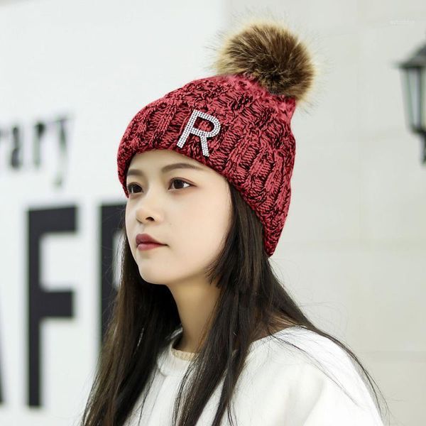 

fashion winter beanie hat women warm thicken wool hat stripe knit windproof cap bonnet femme hiver #y21, Blue;gray