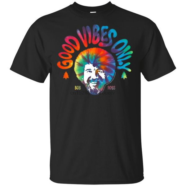 

mens bob ross good vibes only graphic t-shirt black-navy for men-women s-5xl sport hooded sweatshirt hoodie