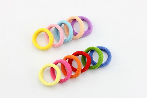 

dhl 50pack 100pcs/pack rubber bands the ponytail holder elastic hair bands, Slivery;white