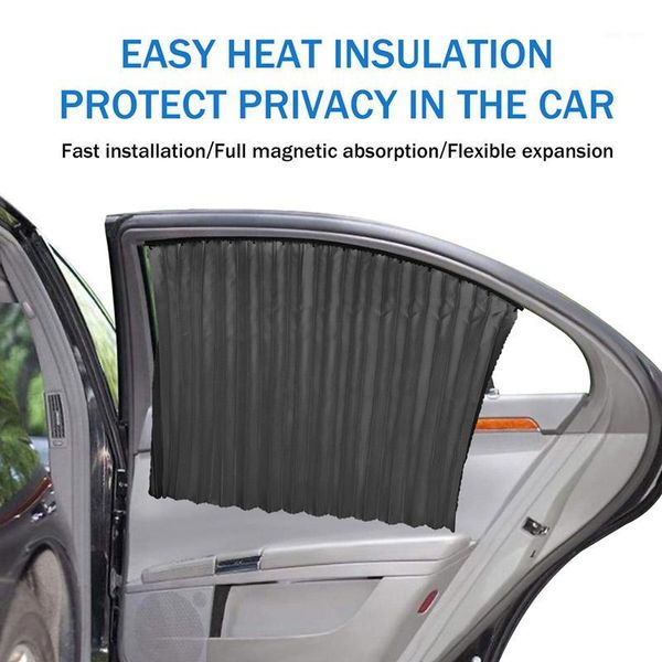 

2/4pcs car side window curtain car window shield sliding mesh curtain anti heat sun uv protector cover sunshade1