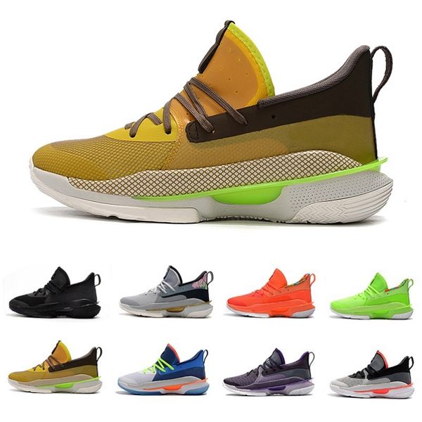 

us7-12 our history curry 7 men basketball shoes nerf super soaker black red cny dub nation triple black mens trainer sport sneakers