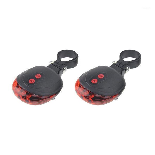 

bike lights 2pcs bicycle tail light rear 5 led night flashing safety warning lamps1