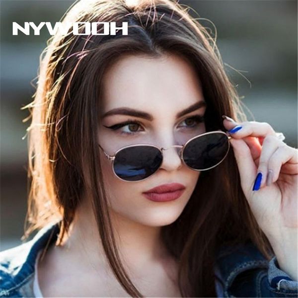 

nywooh classic small round sunglasses women men brand designer alloy mirror sun glasses vintage oculos de sol bbyfap alice_bag