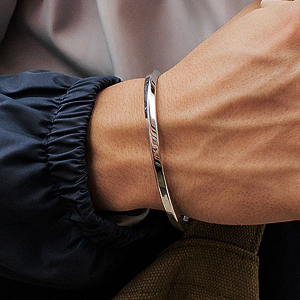 

new steel c shaped bangle bracelets fashion titanium steel for women type c twisted bangle bracelets jewelry for men, Black