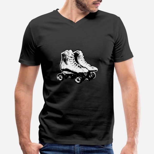 

roller skates retro black white designers graphic t shirt hip hop oversized slim fit tracksuit hoodie sweatshirt