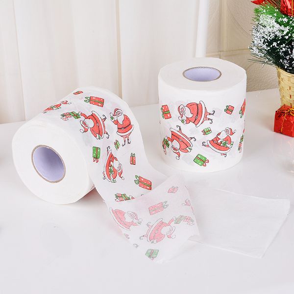 

newnewtoilet for reindeer claus home santa 22m paper newdecorations navidad 2021 christmas ornaments new year gifts 67
