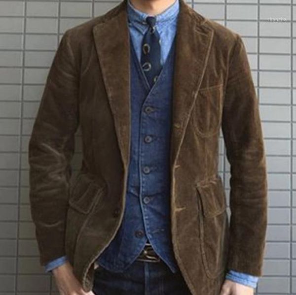 

2019 men winter corduroy jacket fashion brown outerwear coat black slim parka pilot jacket for male casual social coat1, Black;brown