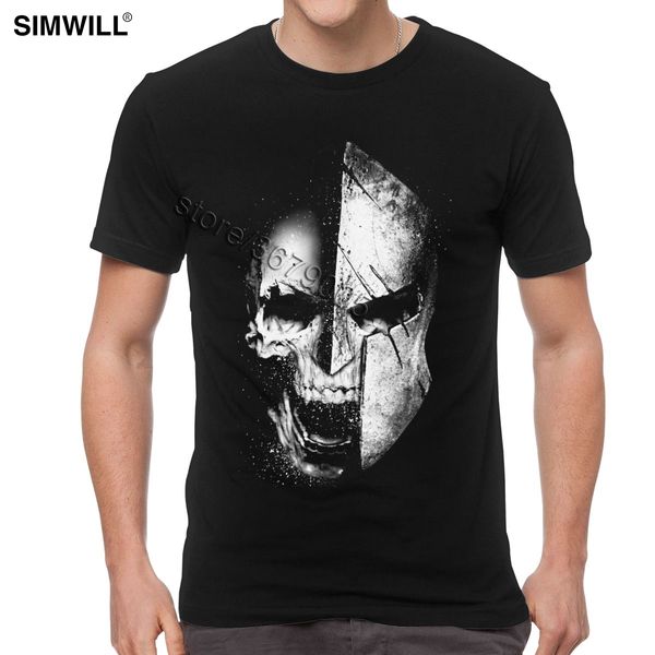 

classic the last spartan warrior skull sparta tees trojan helmet laurels novelty brand summer tshirt hooded sweatshirt hoodie men t shirt