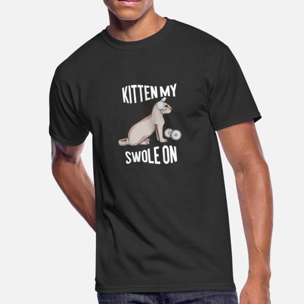 

workout: kitten my swole on t shirt anime slim fit tracksuit hoodie sweatshirt