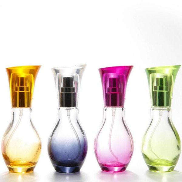 

100pcs 20ml perfume bottle color glass empty bottle perfume cosmetic container fashion