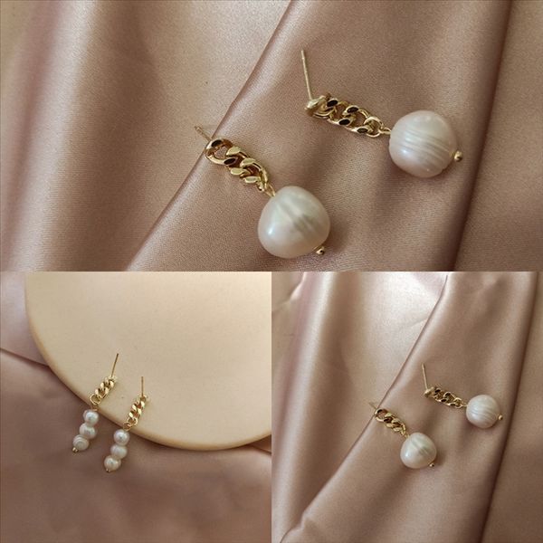 

lh3 luxury round black korean stud gold stand earrings for women earring silver color cubic zirconia earrings ceramic fashion jewelry, Golden