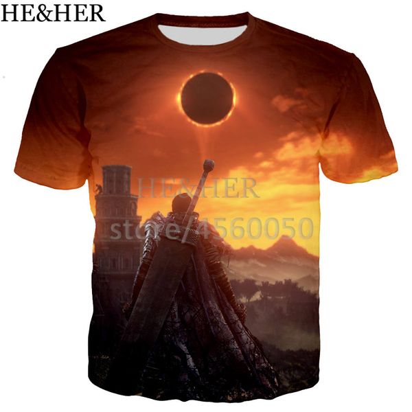 

cartoon berserk screen print novelty 3d print shirts horror funny kawaii men clothing