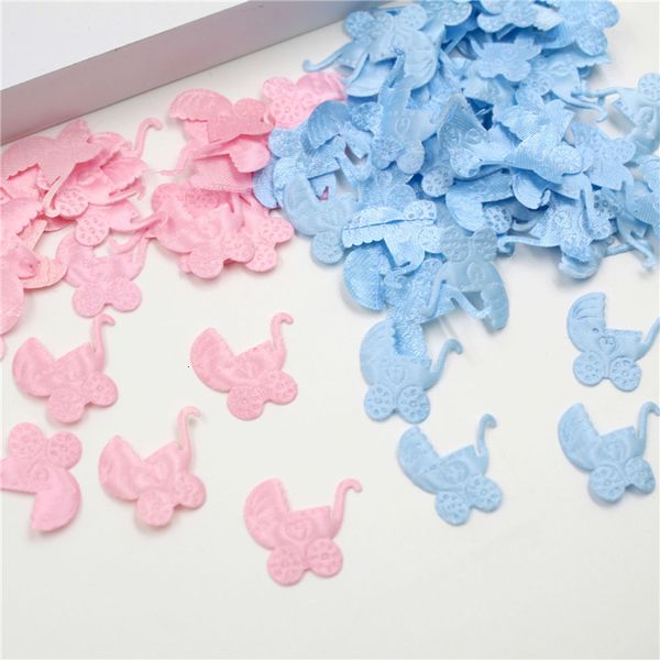 

100pcs/lot shower decoration baptism birthday party table sprinkles decor footprint, baby, baby carriage, bib style 62526-2