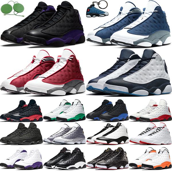 

jumpman 13s 13 basketabll shoes court purple starfish red flint obsidian hyper royal black cat dirty bred chicago lucky green island green t