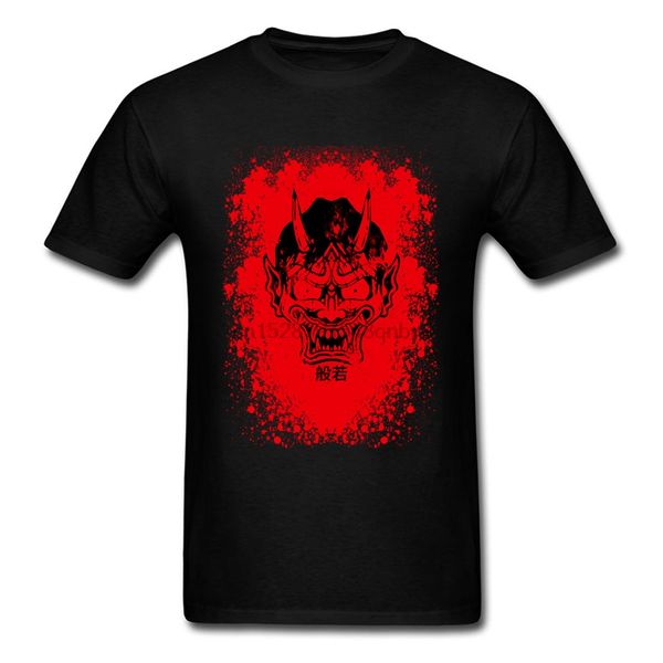 

brand new t shirts hannya mask red fashion casual tees funny design pure retro devil tshirt for boy sport hooded sweatshirt hoodie