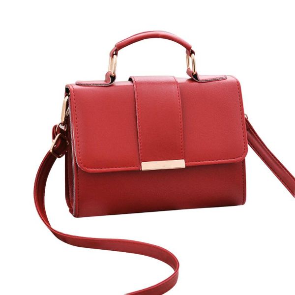 

gift pu leather women shoulder bag fashion portable rectangle accessories multifunction casual handbag large capacity cross body