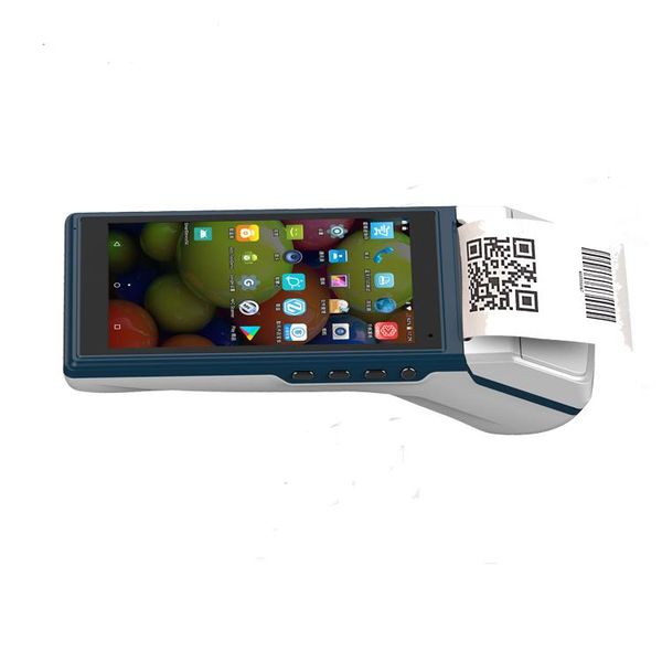 

printers 58mm thermal printer receipt ticket with 5.5 inch touch screen bluetooth 4g wifi nfc/rfid payment scanner