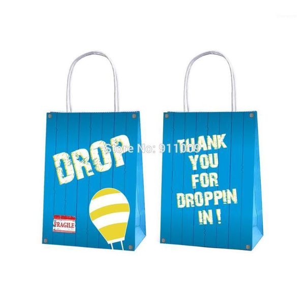 

drop game theme birthday party favors decoration blue wood grain candy bags baby shower gifts bags kids birthday party supplies1