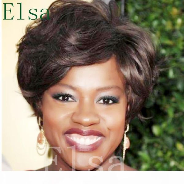 

human hair short wigs for black women non lace bob wigs natural color machine made wigs, Black;brown