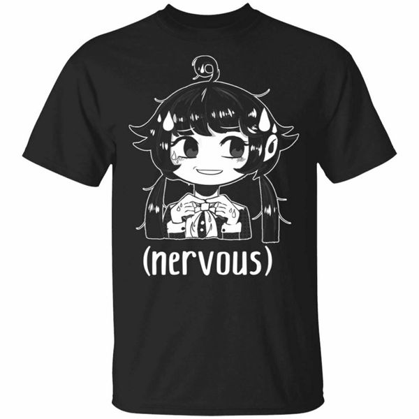 

anime manga nervous silly face school japanese girl black, navy 6x cool gift personality sport hooded sweatshirt hoodie t shirt