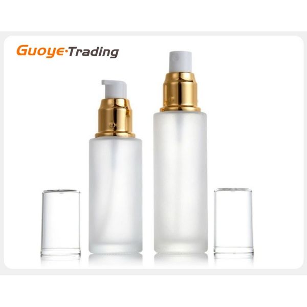 

lotion bottle toner bottle frosted cosmetics gold spray lotion pump head glass press bottle travel kit perfume nozzle cosmetic container etc
