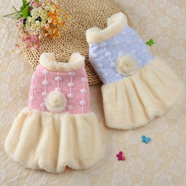 

pet clothes for chihuahua yorkshire cute princess puppy cat dog clothing winter warm fur dog coat for small medium dogs bbyltu